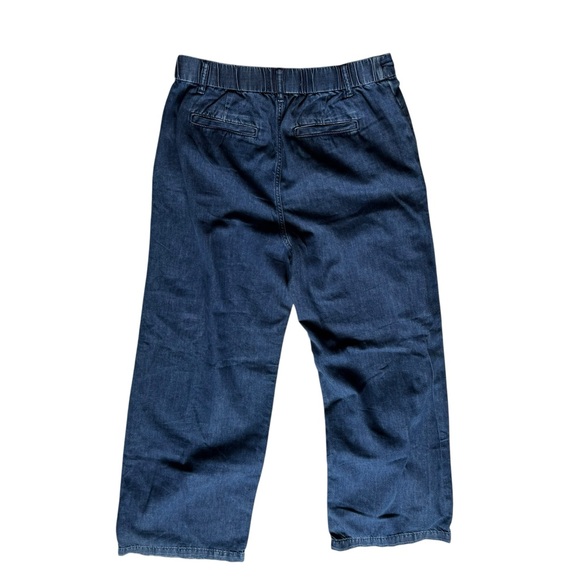 GAP 365 High Rise UltraSoft Denim Pleated Trousers NWT Size 10 - Picture 11 of 11